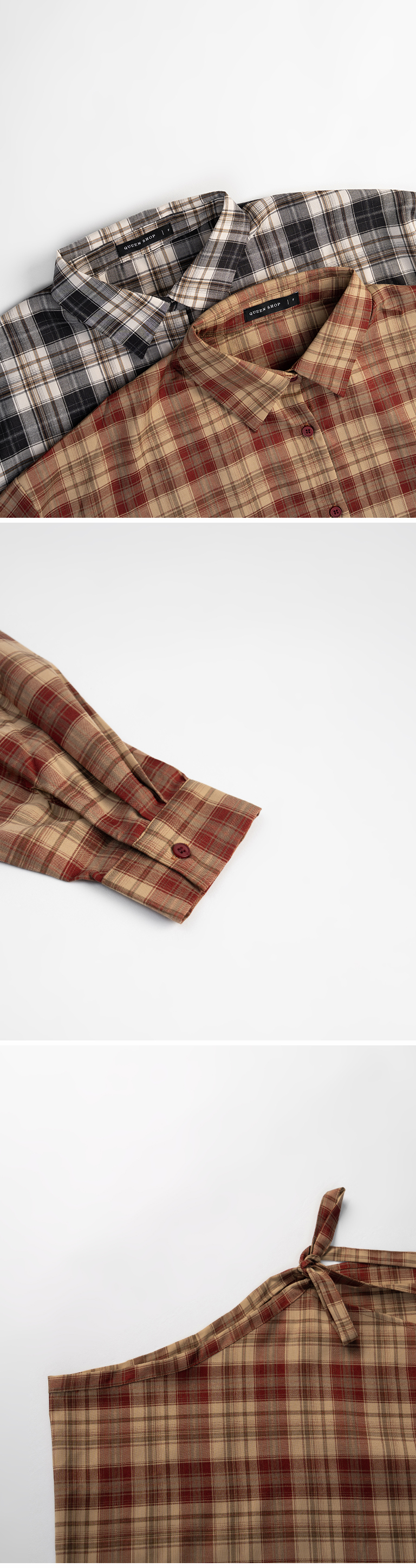 レトロチェックセパレートシャツ 2色展開