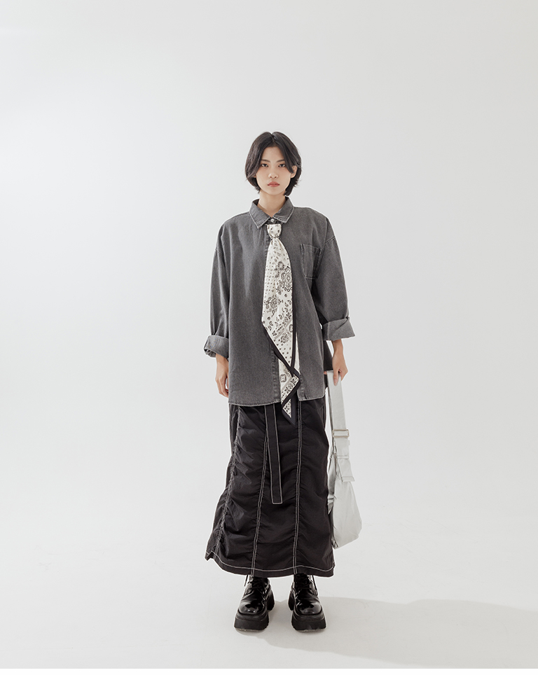 ウォッシュドコットデニムシャツ 2色展開