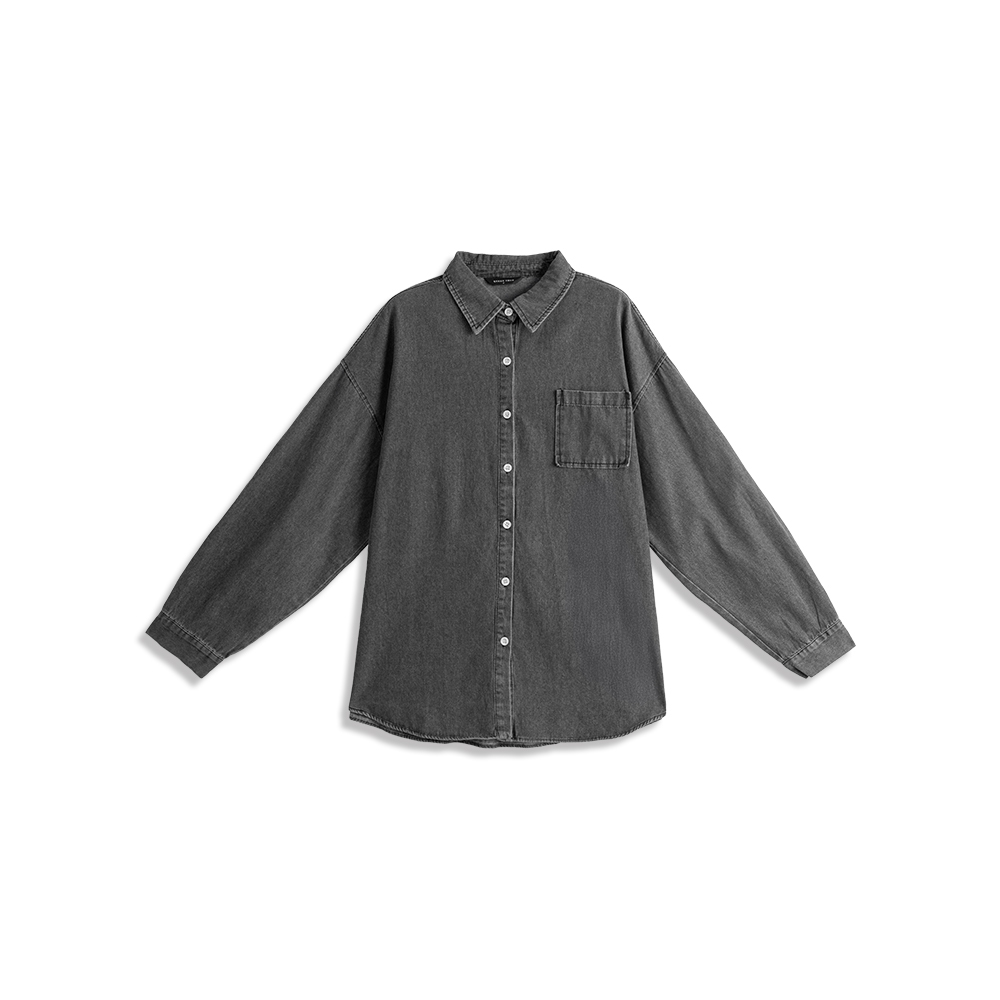 ウォッシュドコットデニムシャツ 2色展開