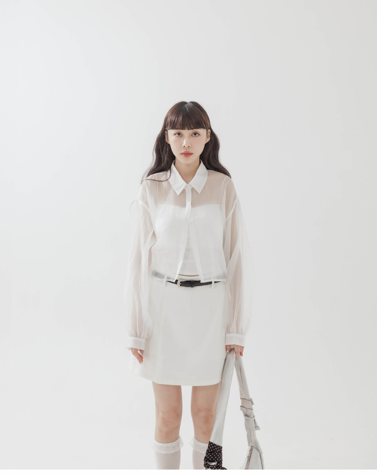 シアーショートシャツ 3色展開