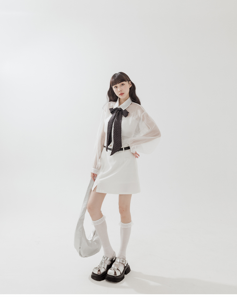 シアーショートシャツ 3色展開