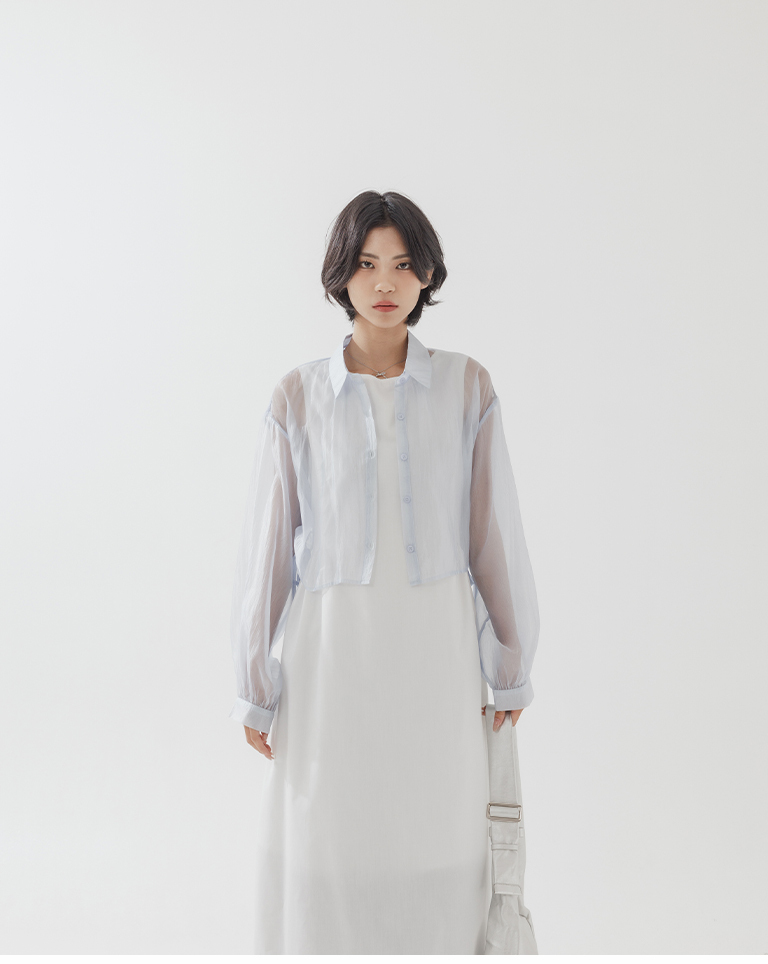 シアーショートシャツ 3色展開