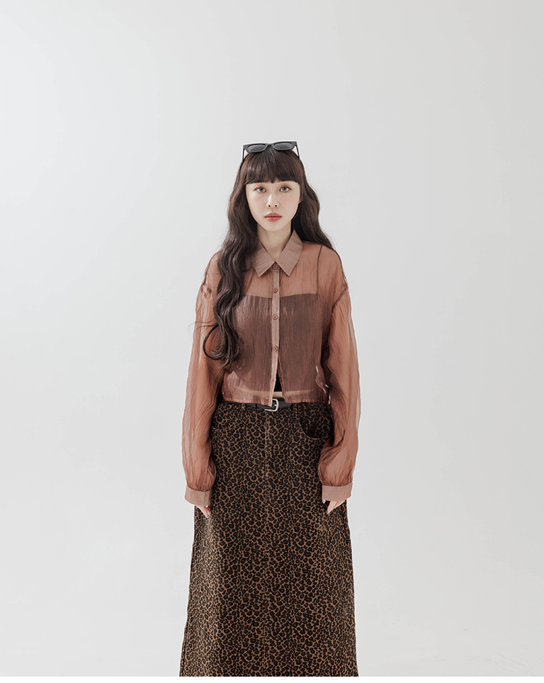 シアーショートシャツ 3色展開