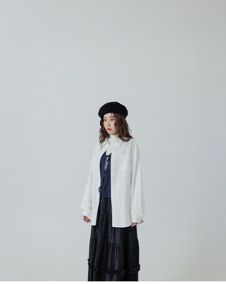 ワンポケットオーバーシャツ