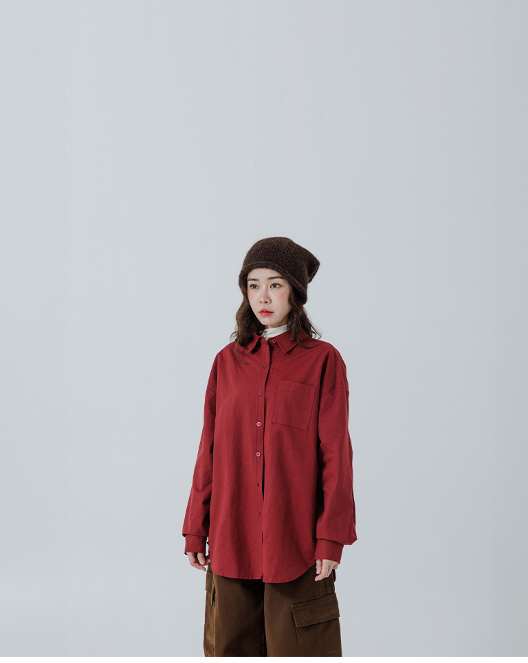ワンポケットオーバーシャツ