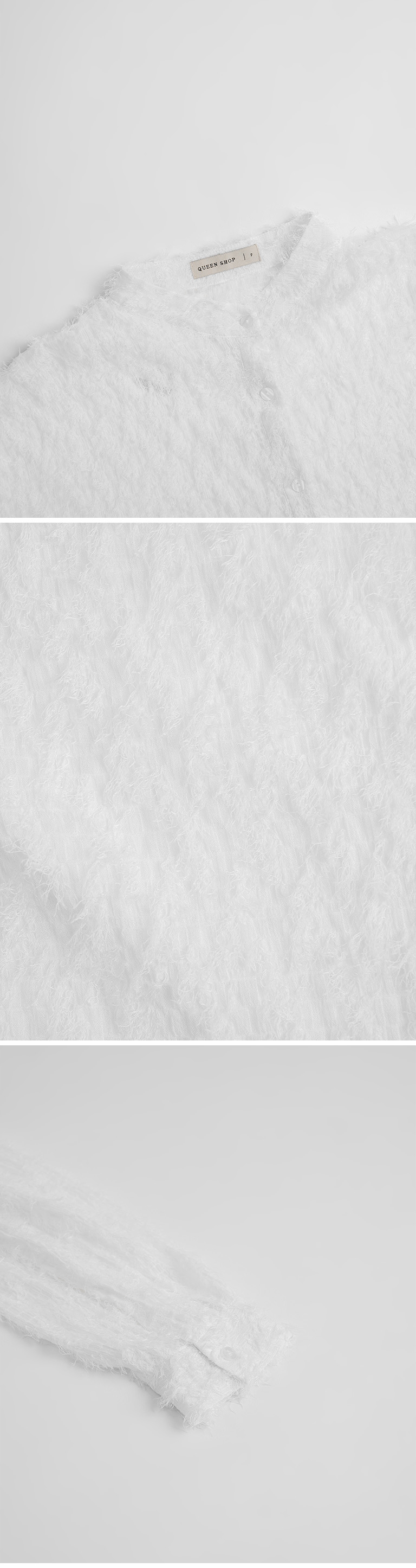 春1未收到---フェザーラウンドネックシアーシャツ 3色展開