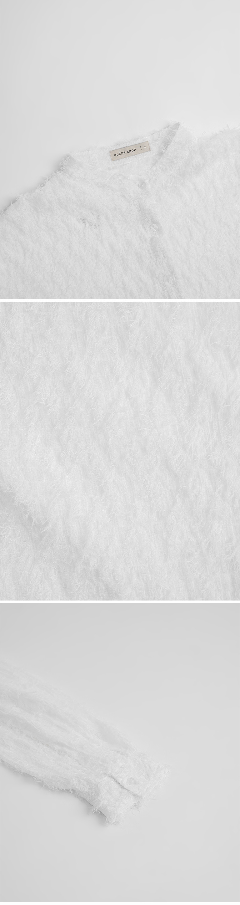 春1未收到---フェザーラウンドネックシアーシャツ 3色展開