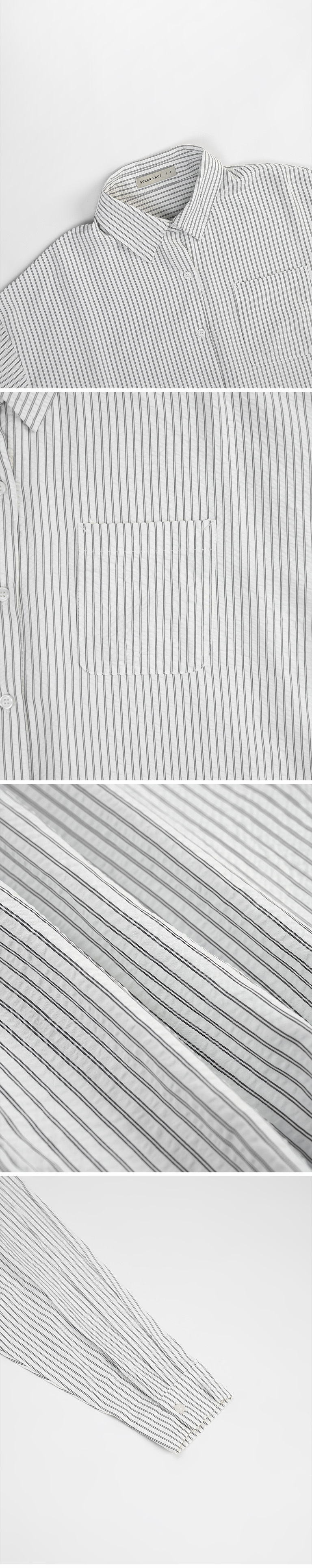 ストライプロングスリーブシャツ