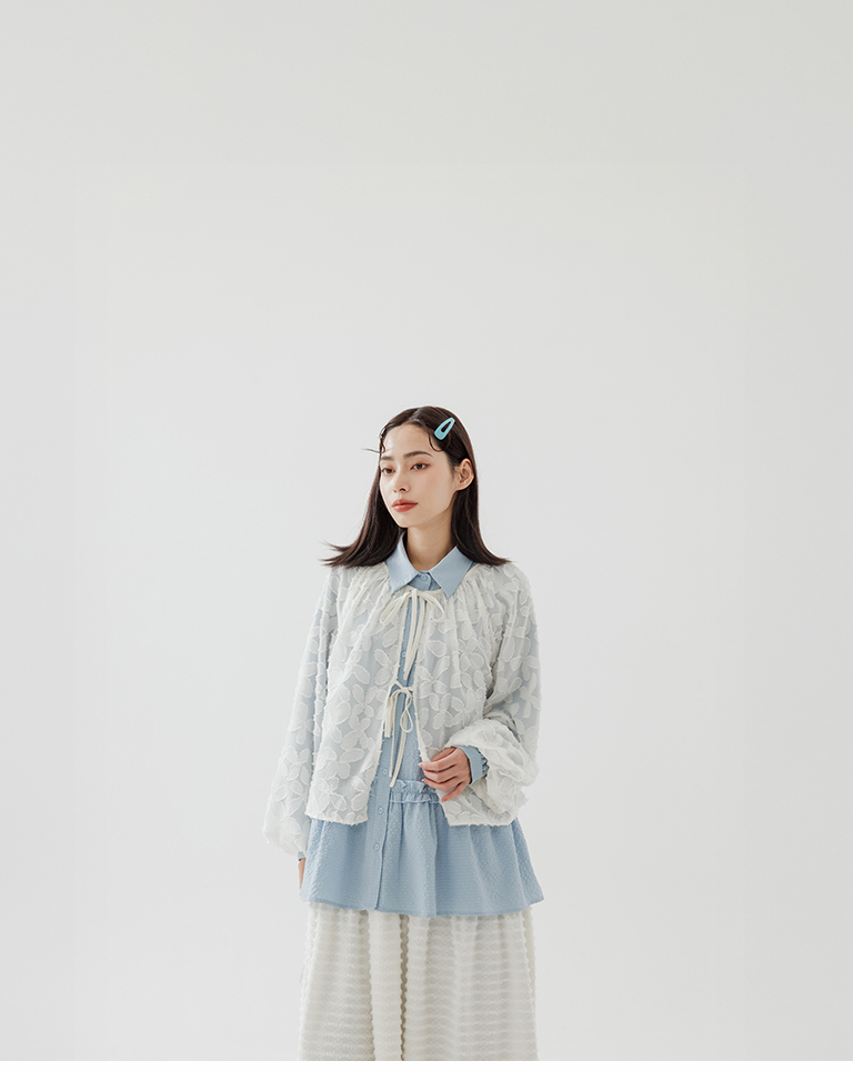 フリルフレアワイドシャツ 3色展開