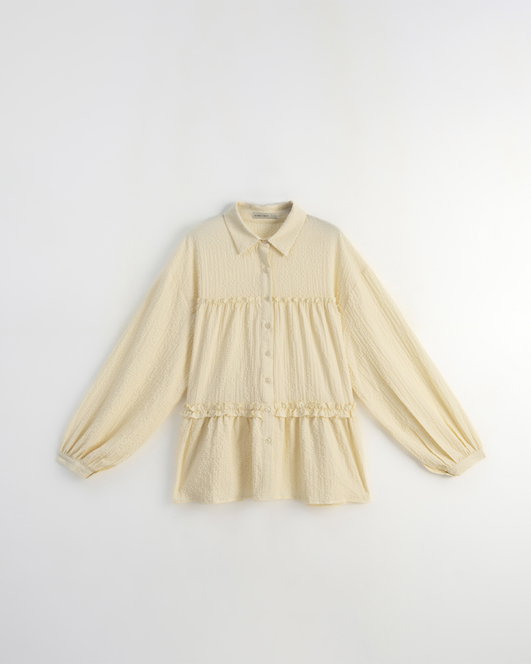 フリルフレアワイドシャツ 3色展開