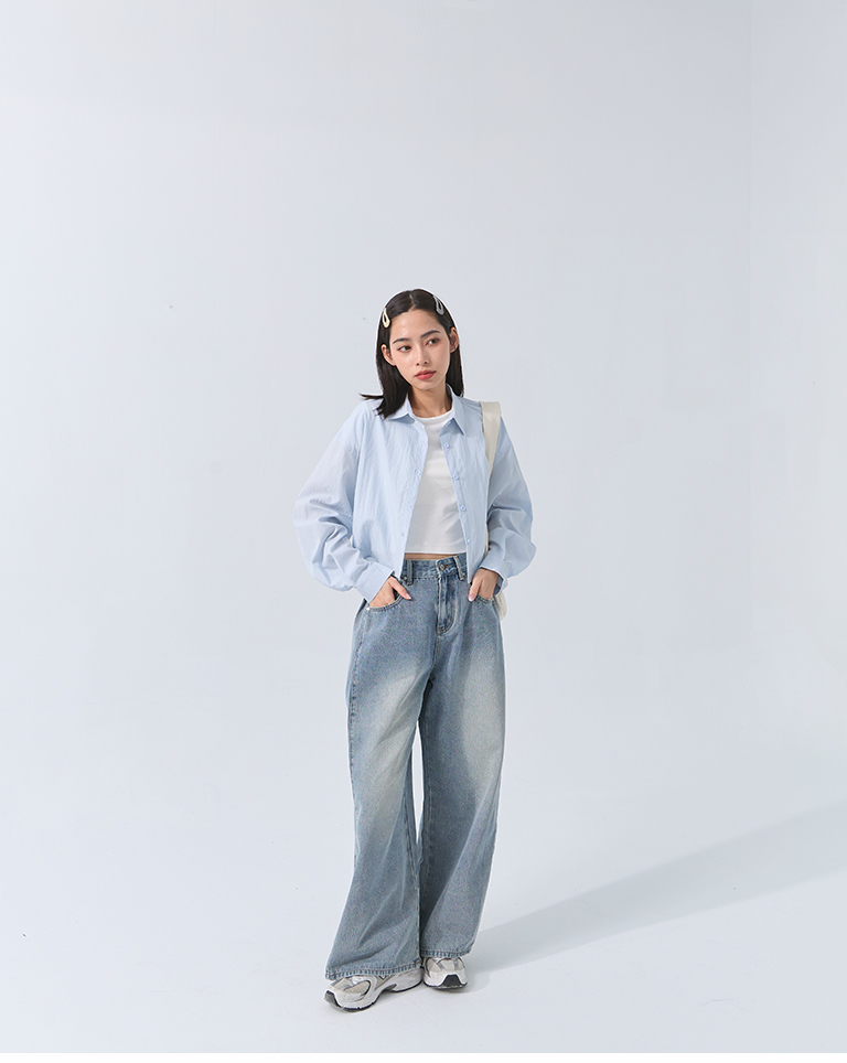 バックタックショートシャツ 4色展開