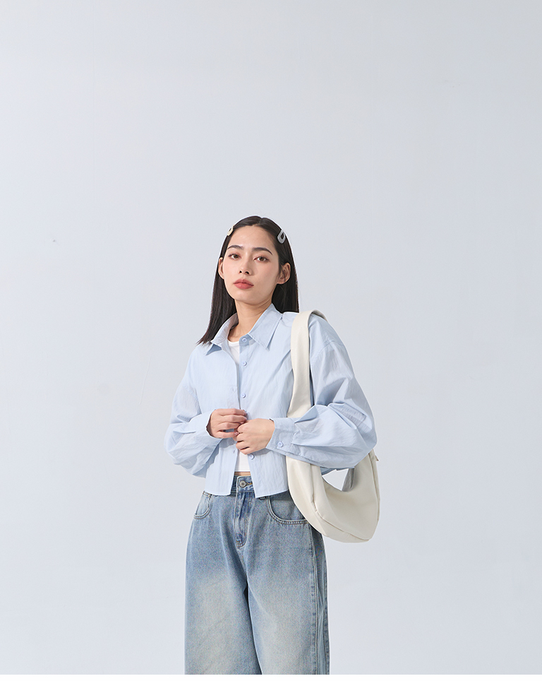 バックタックショートシャツ 4色展開