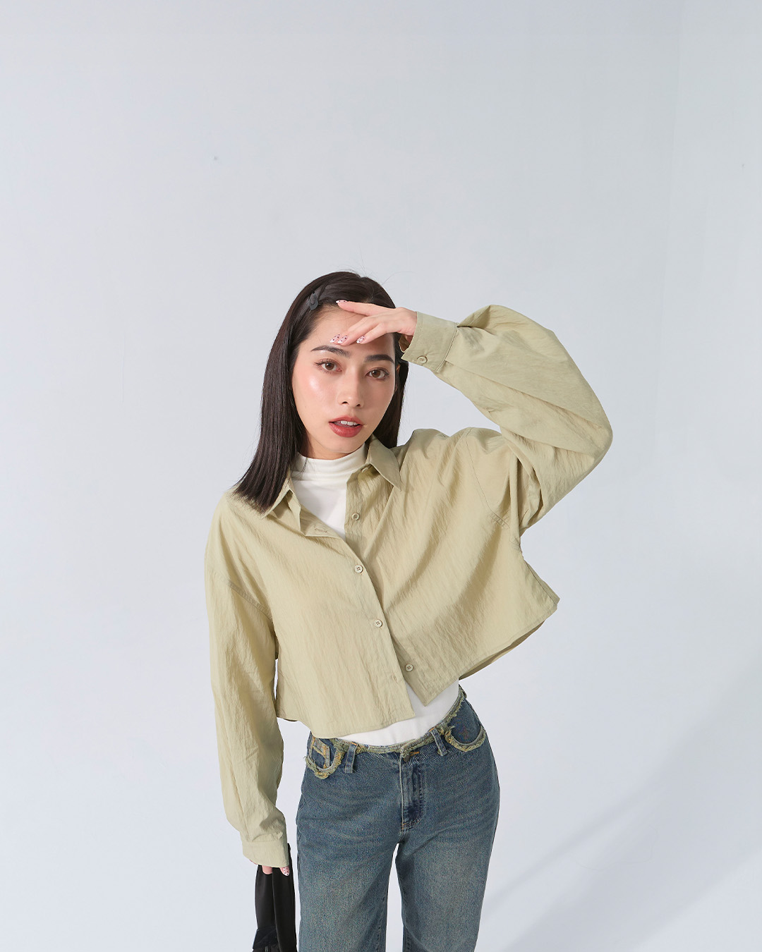 バックタックショートシャツ 4色展開