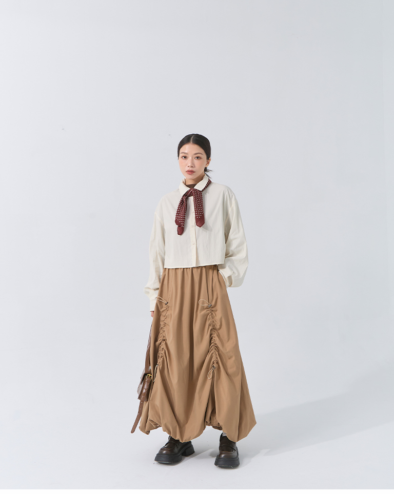 バックタックショートシャツ 4色展開