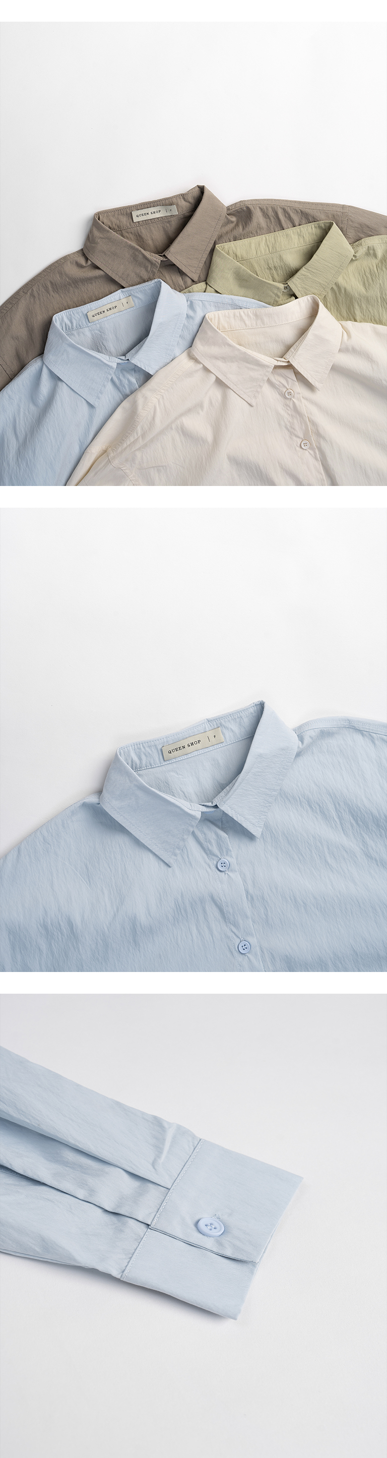 バックタックショートシャツ 4色展開