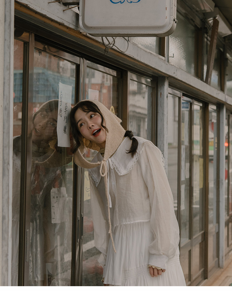 レースカラーショートシャツ 2色展開