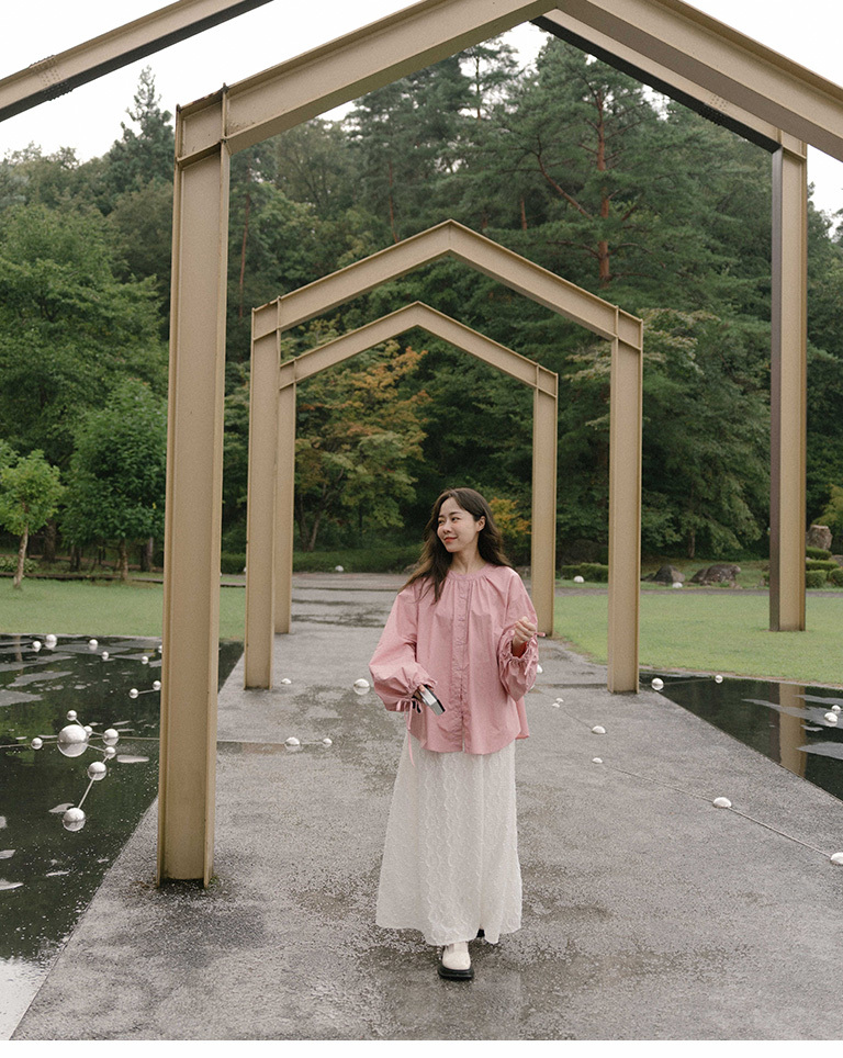 パフスリーブシャツ  3色展開