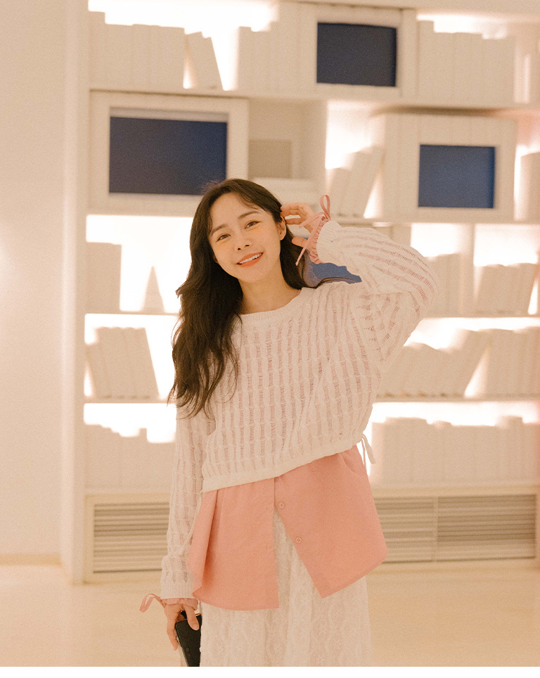 パフスリーブシャツ  3色展開