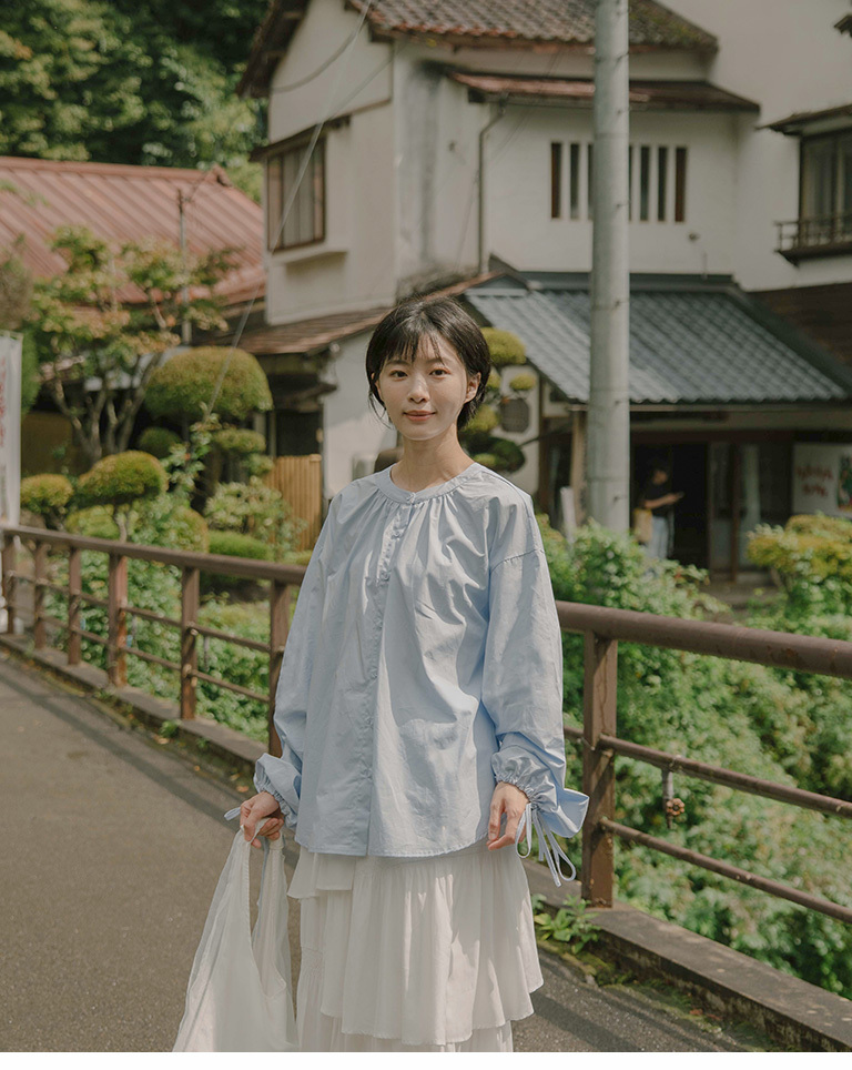 パフスリーブシャツ  3色展開