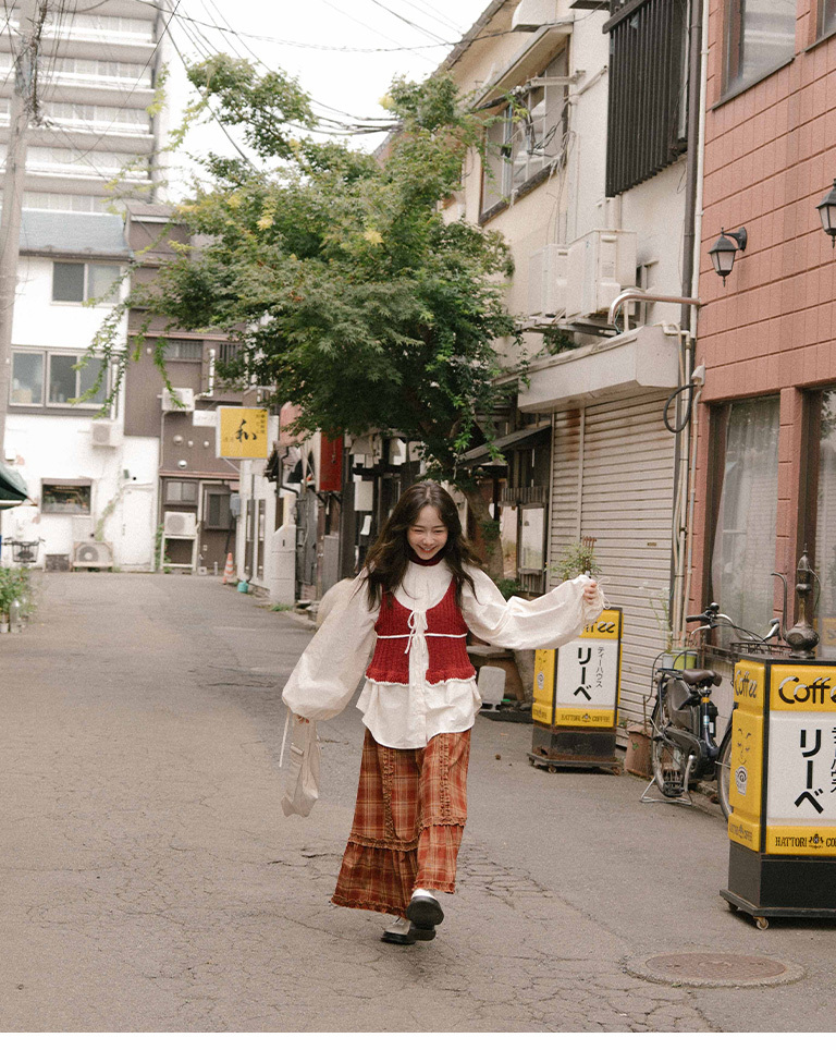 パフスリーブシャツ  3色展開