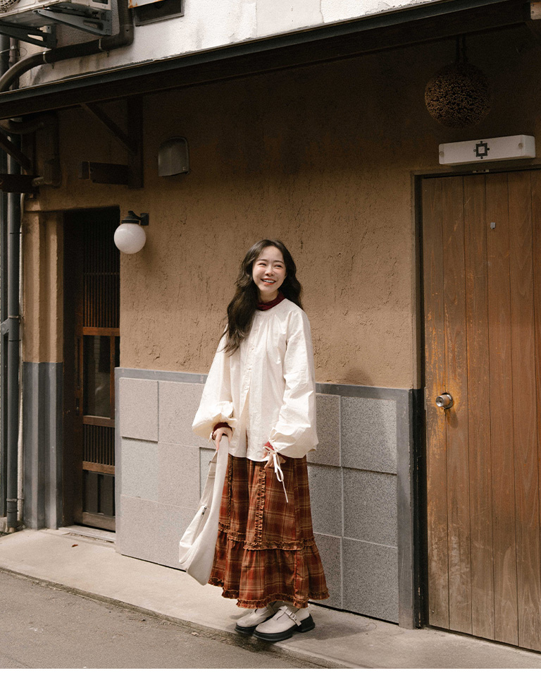 パフスリーブシャツ  3色展開