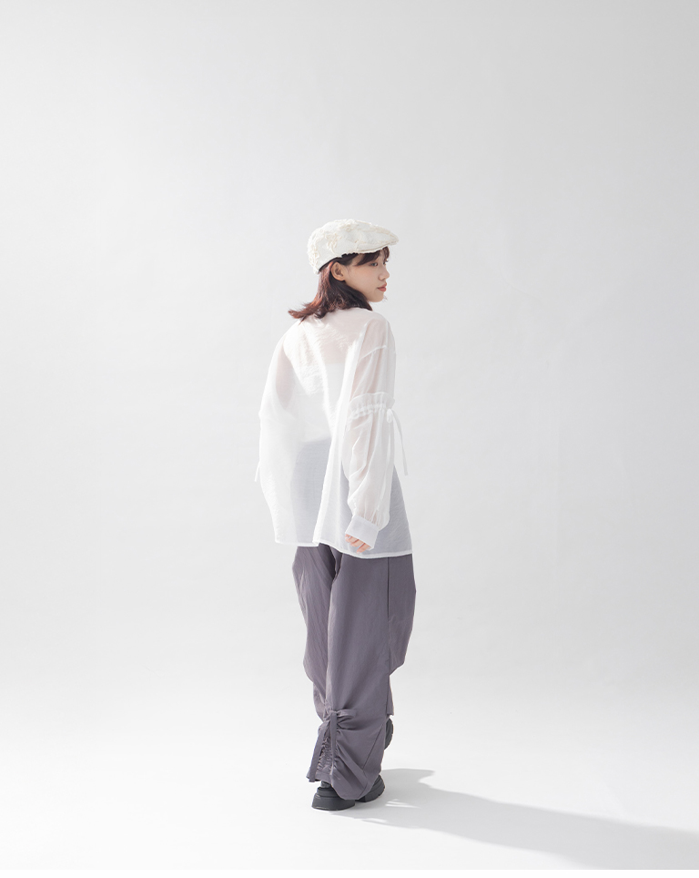 シアーシャツカーディガン　2色展開