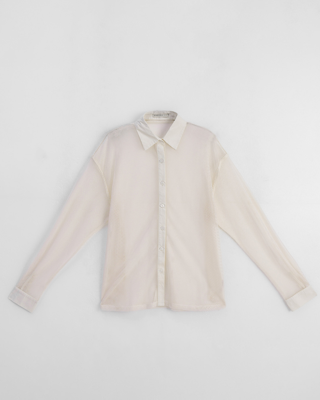 秋10尚未收到---透かしメッシュシャツ 3色展開