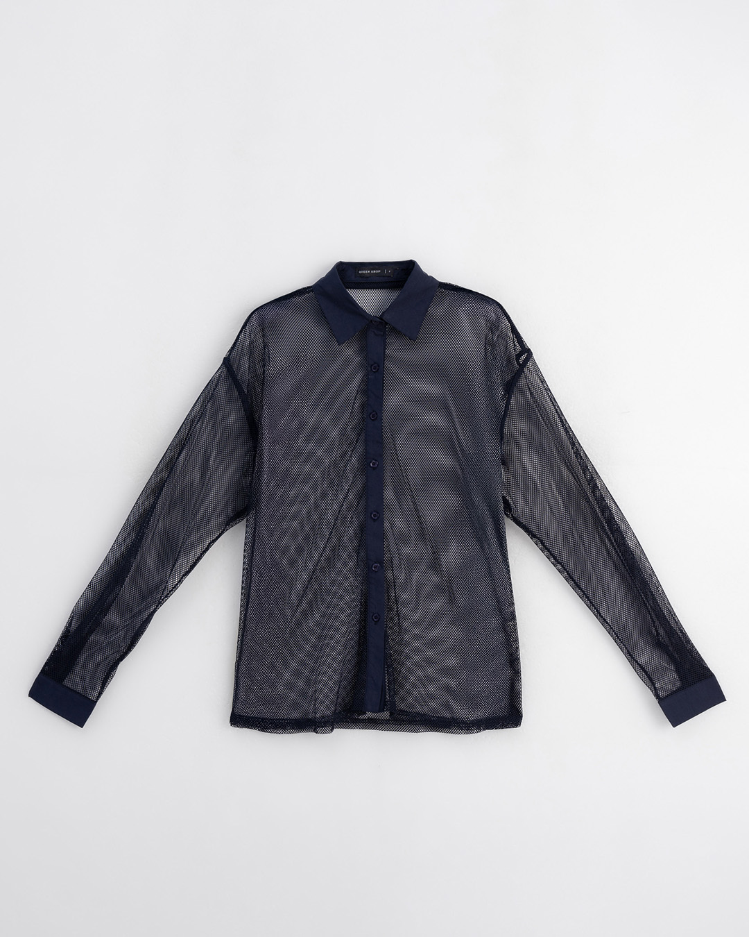 秋10尚未收到---透かしメッシュシャツ 3色展開