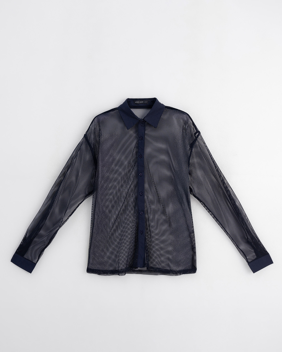 秋10尚未收到---透かしメッシュシャツ 3色展開