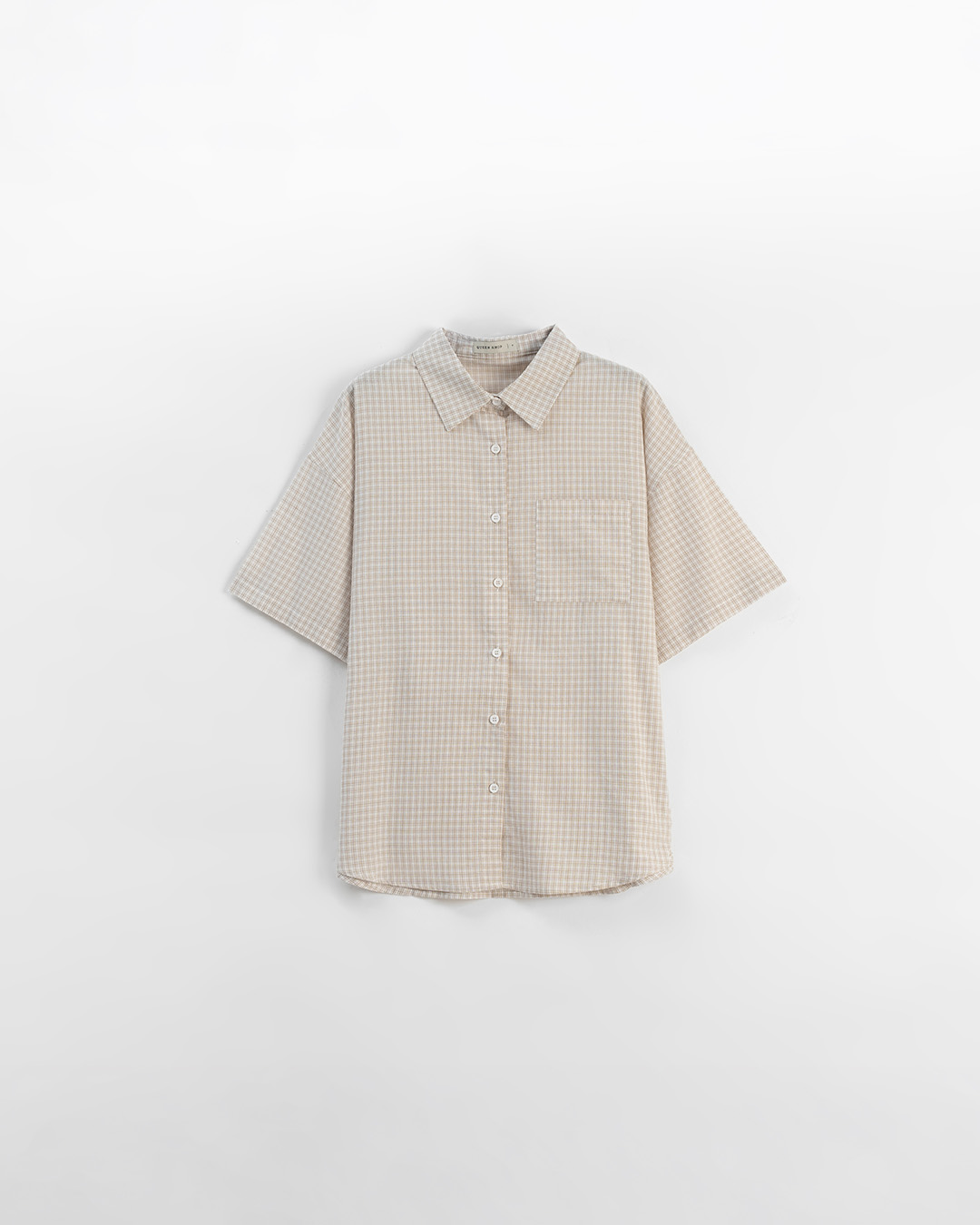 チェックワンポケット半袖シャツ 2色展開