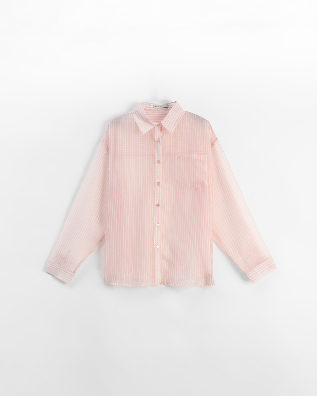 シアーストライプポケットシャツ 3色展開