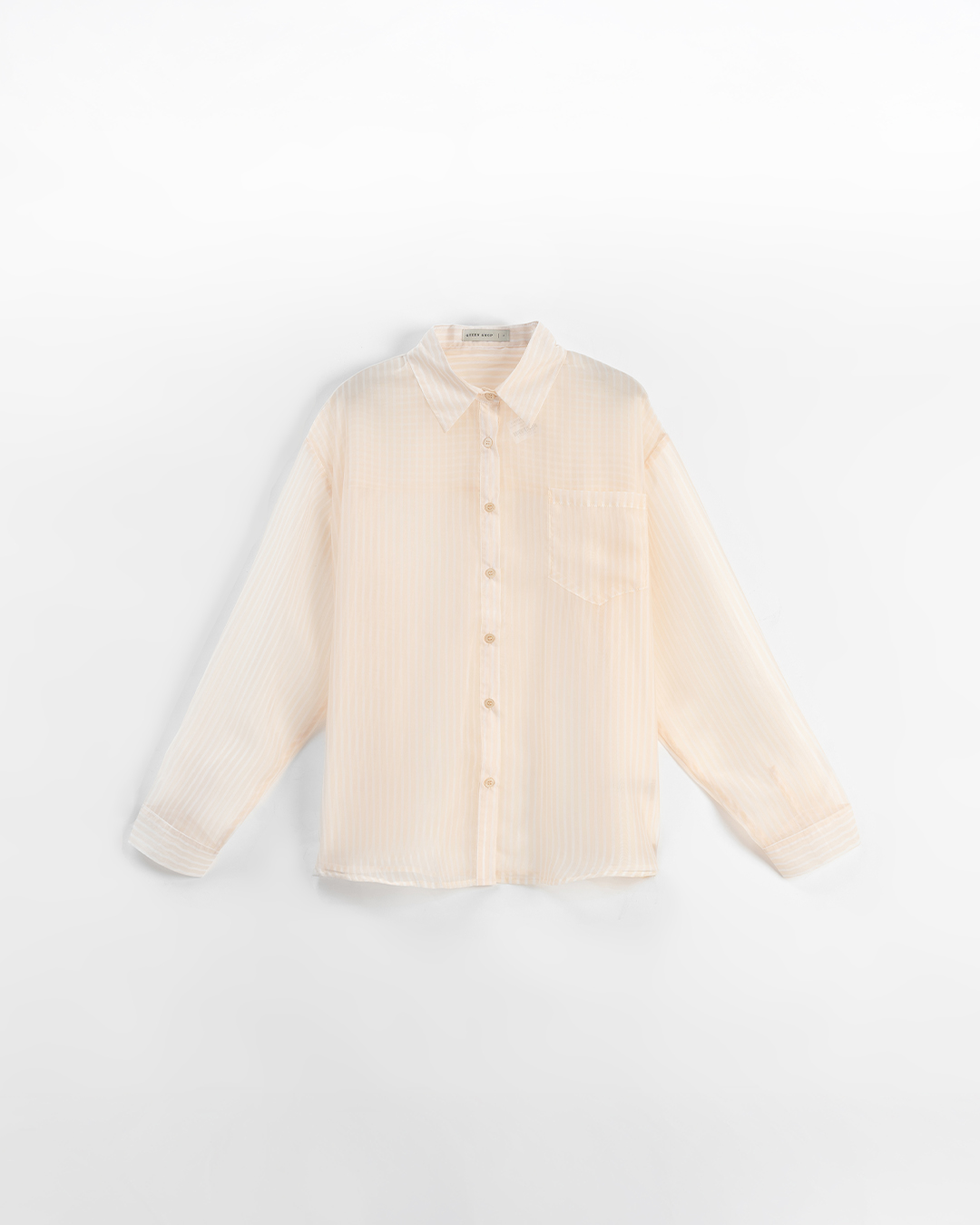 シアーストライプポケットシャツ 3色展開