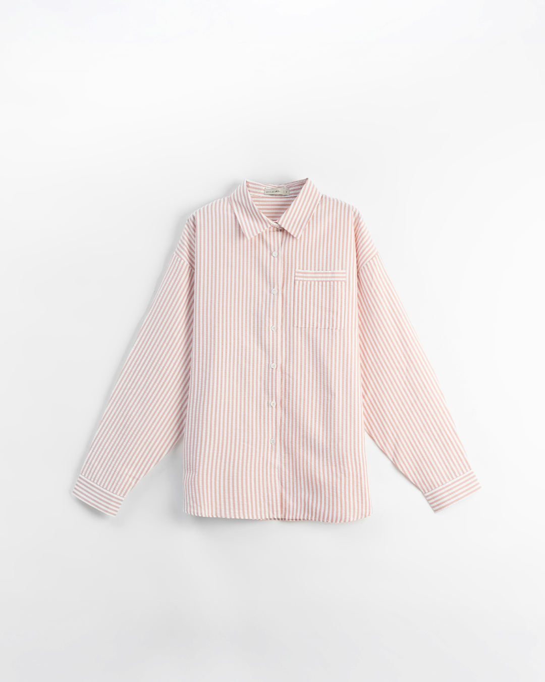 ストライプワイド長袖シャツ 2色展開