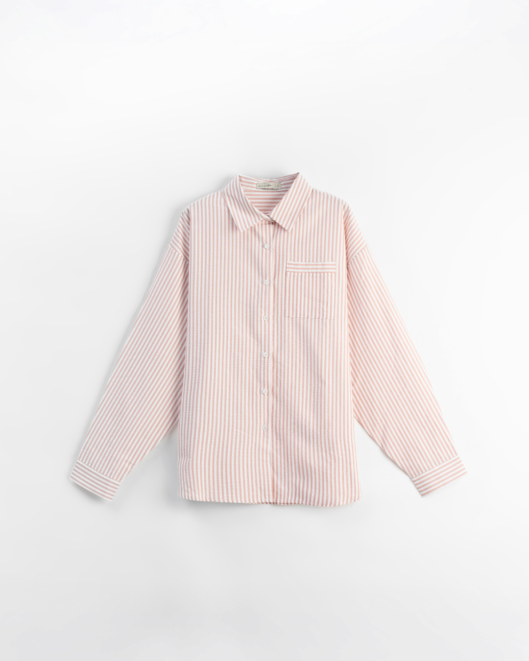 ストライプワイド長袖シャツ 2色展開