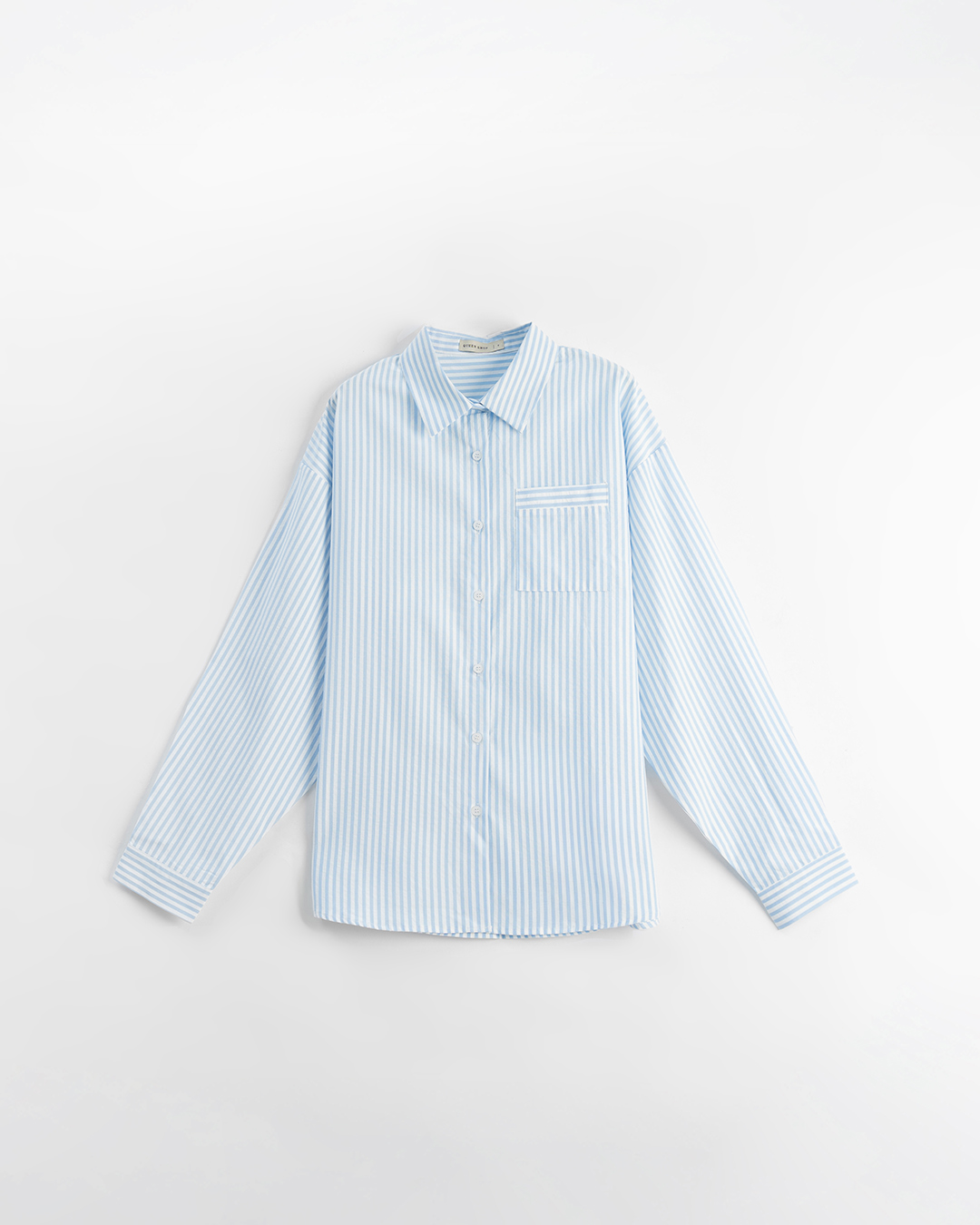 ストライプワイド長袖シャツ 2色展開