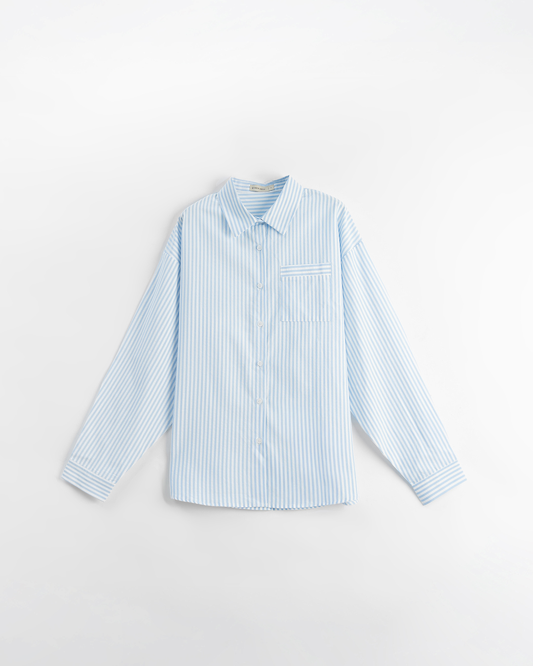 ストライプワイド長袖シャツ 2色展開