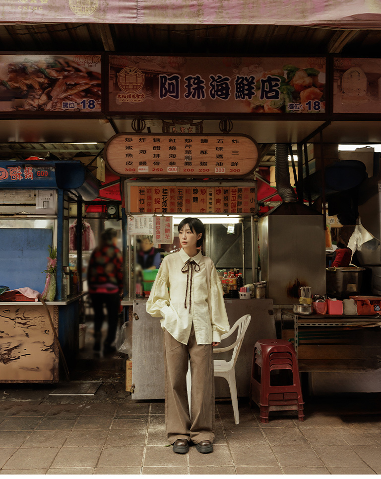 春1尚未收到---ギャザースリーブシアーシャツ 3色展開