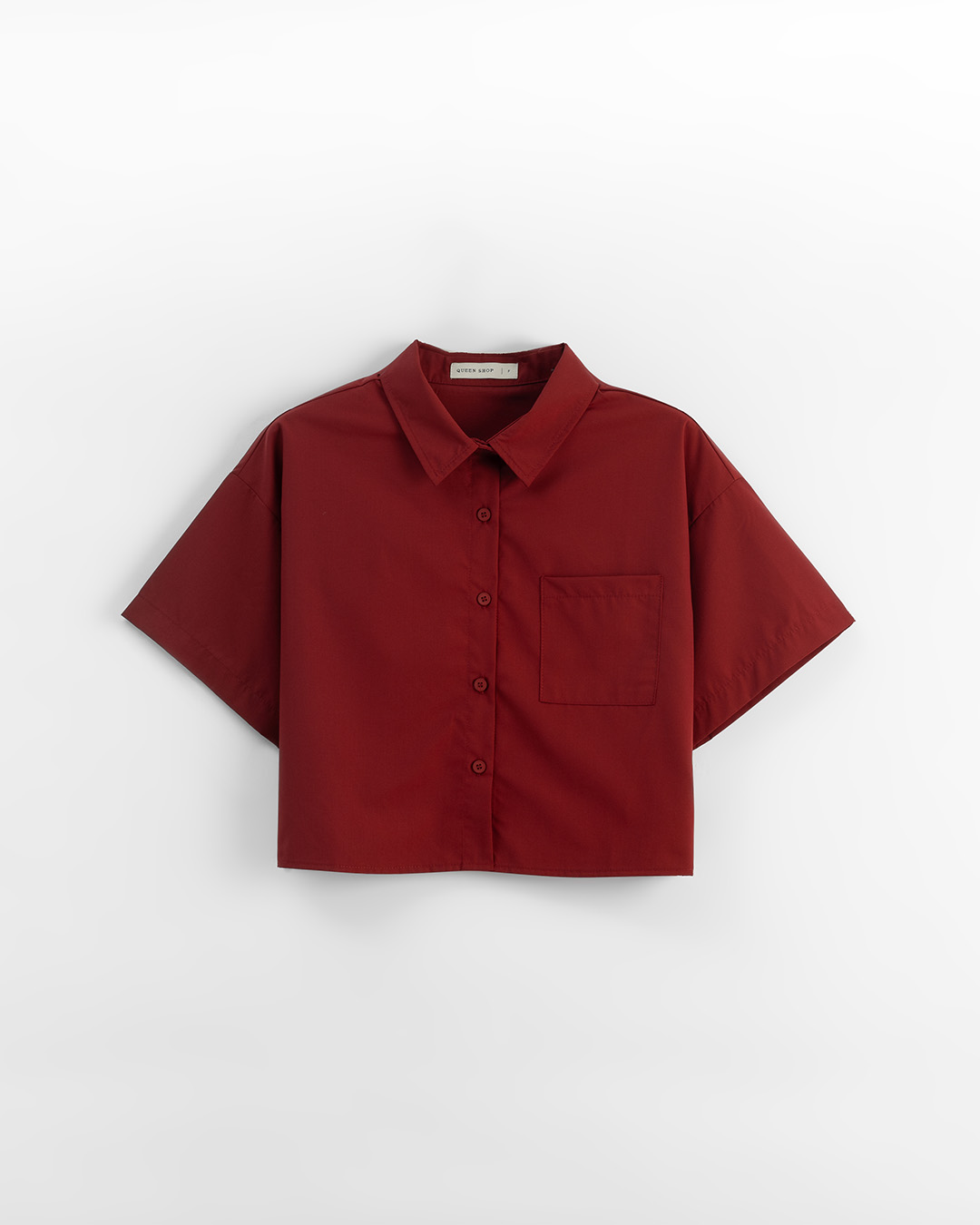 バックボタンクロップドシャツ 4色展開