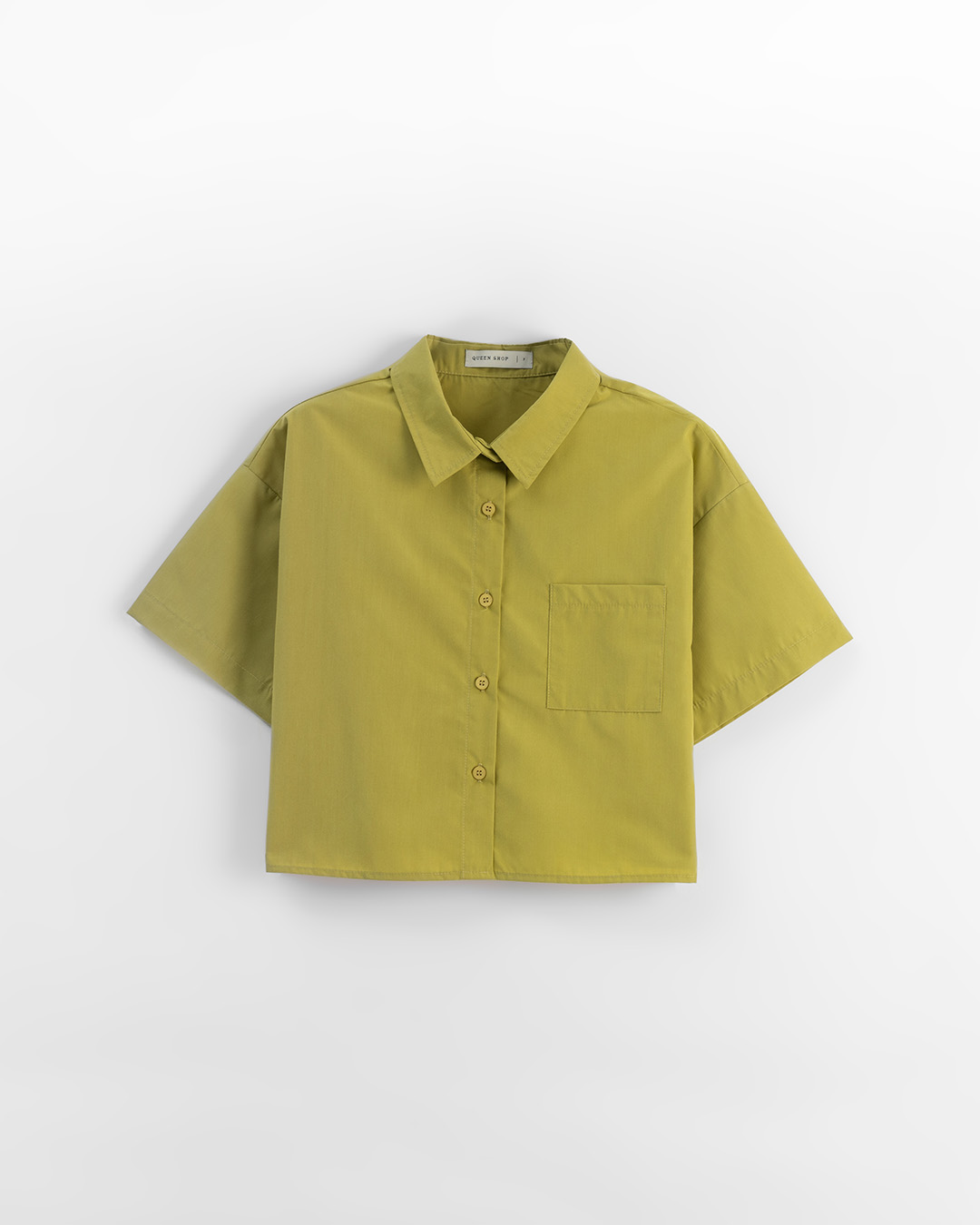 バックボタンクロップドシャツ 4色展開