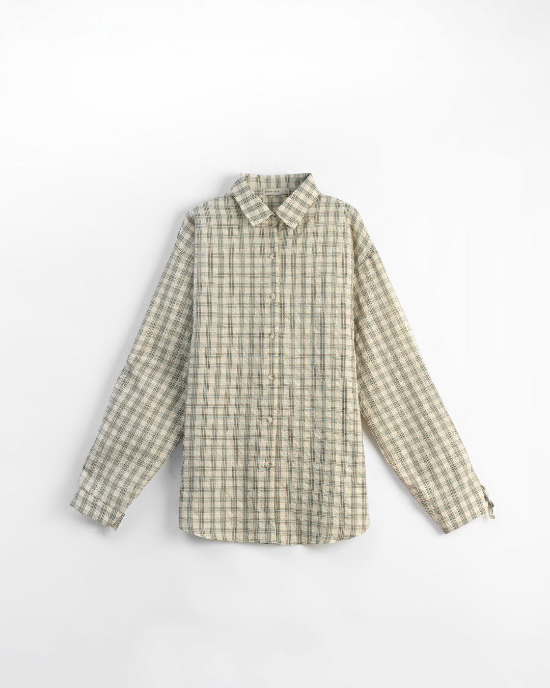 チェックドロストスリーブシャツ 2色展開