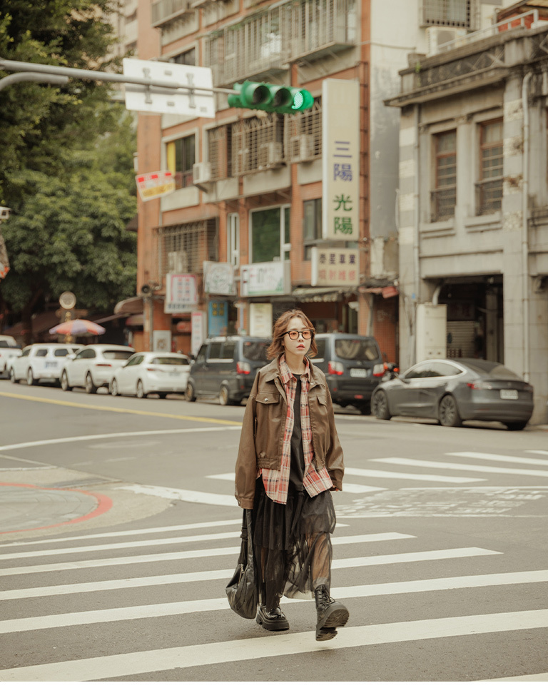 春1尚未收到---チェック柄オーバーサイズシャツ 2色展開