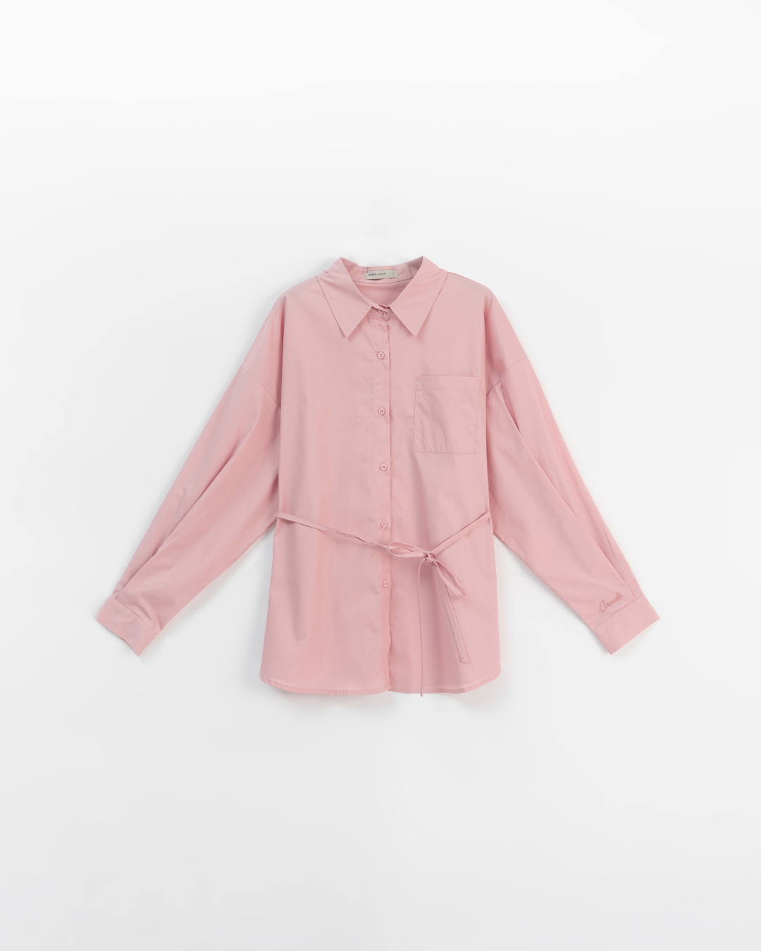 オーバーサイズリボン付きシャツ 3色展開