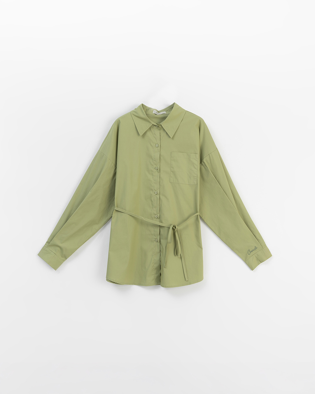 オーバーサイズリボン付きシャツ 3色展開