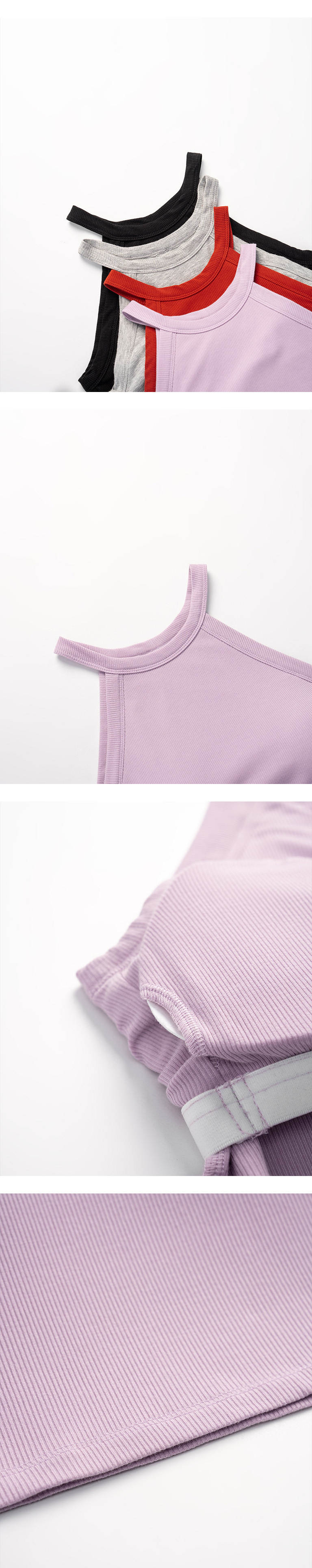 ホルターネックブラタンクトップ 4色展開 S/M/L