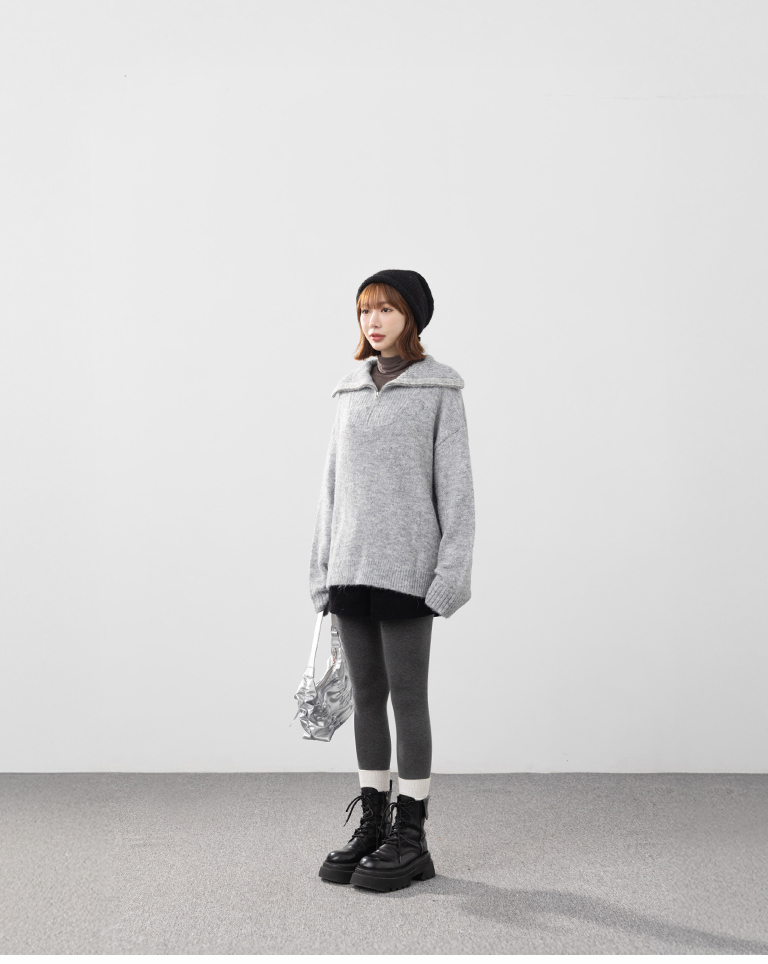 ハーフプラケットニット 4色展開