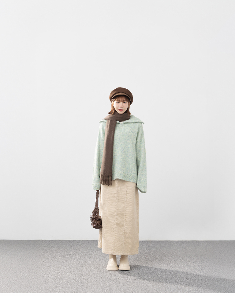 ハーフプラケットニット 4色展開