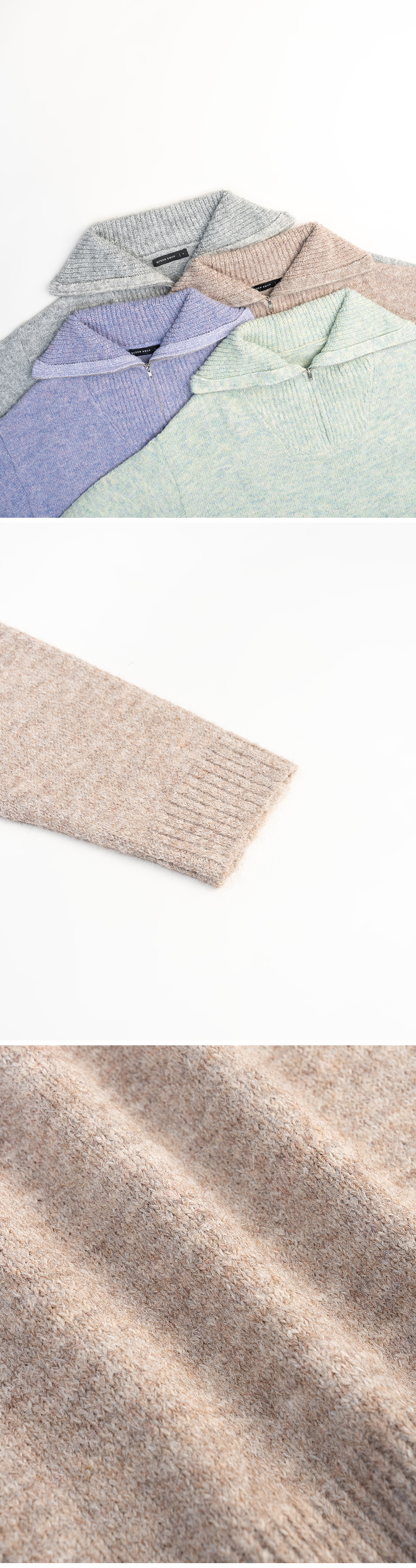 ハーフプラケットニット 4色展開