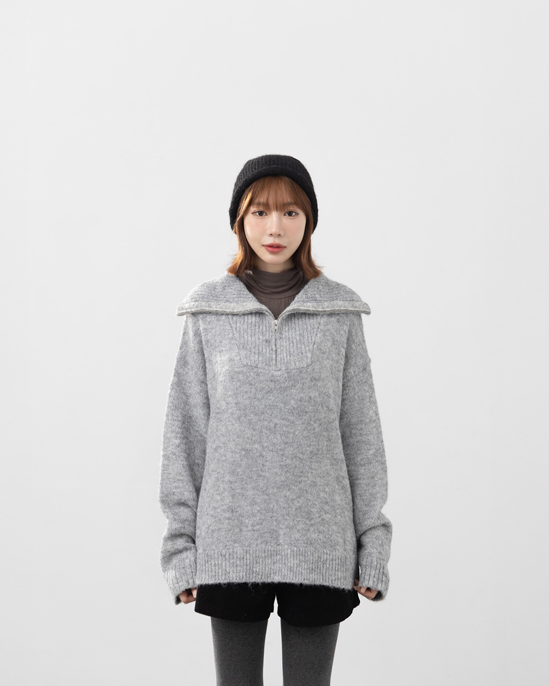 ハーフプラケットニット 4色展開