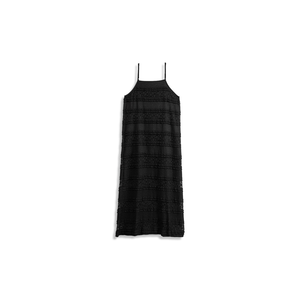 レース刺繍キャミワンピース 三色展開 01086957