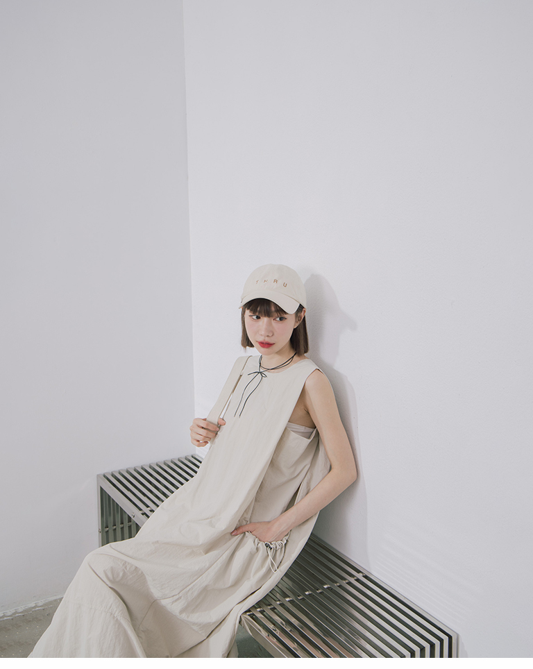 ノースリーブバルーンワンピース 2色展開